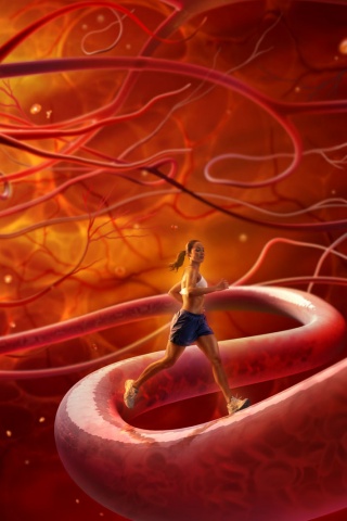 Бег крови обои