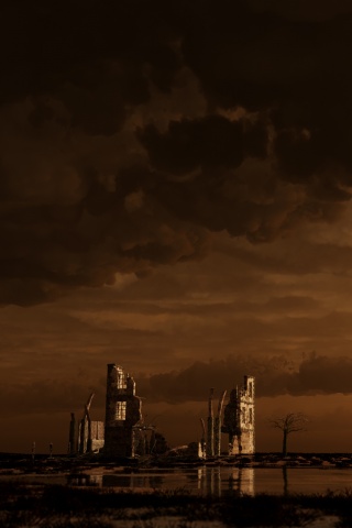 Руины здания обои