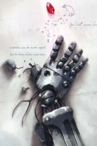 Автопротез из анимэ Стальной Алхимик обои