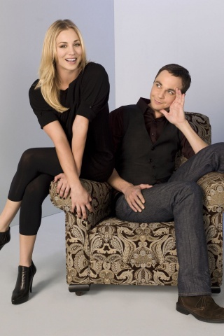 Пенни и Шелдон обои