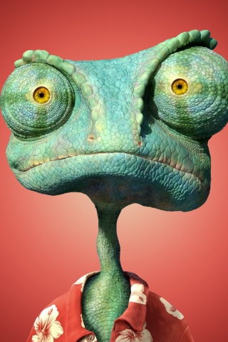 Ранго на красном фоне обои