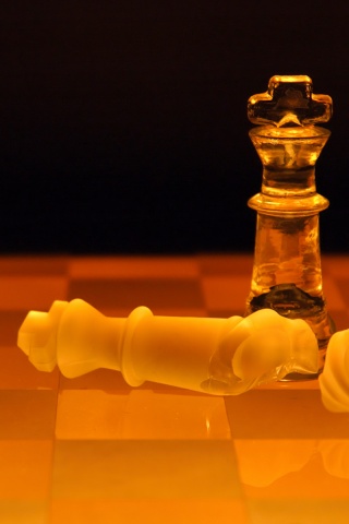 Две шахматных фигуры обои