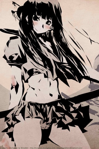 Девушка с мечом обои