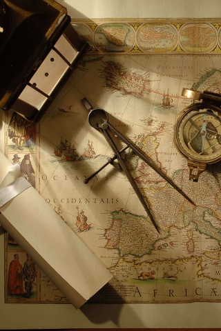 Карта путешественника обои