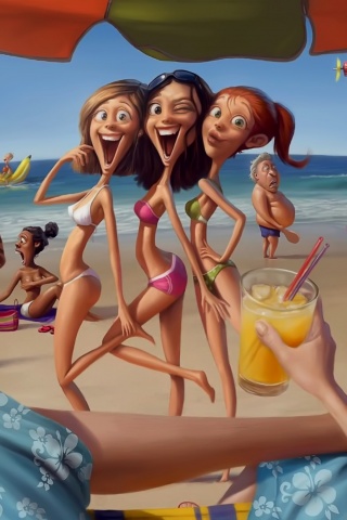 На пляжу ляжу) обои