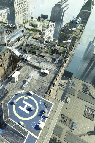 Вид сверху на карту уровня из Crysis 2 обои