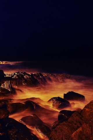 Светящиеся камни обои