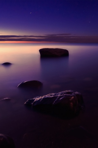 Камни в тумане обои