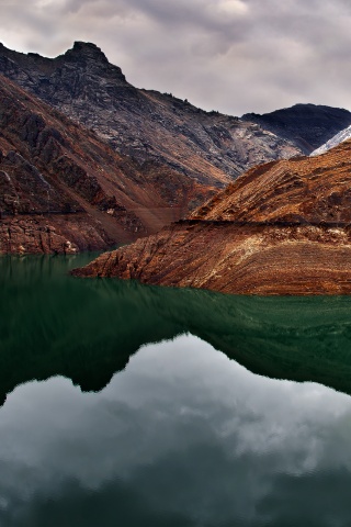 Горное озеро обои