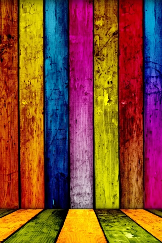 Разноцветные доски обои
