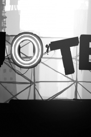 Мальчик из Limbo на вывеске "Hotel" обои