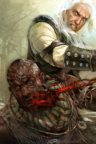 Геральт против Азара обои