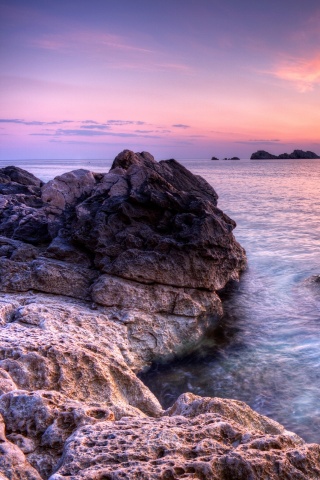 Закат на море обои