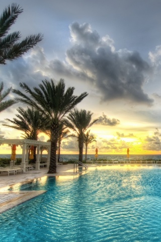 Бассейн обои