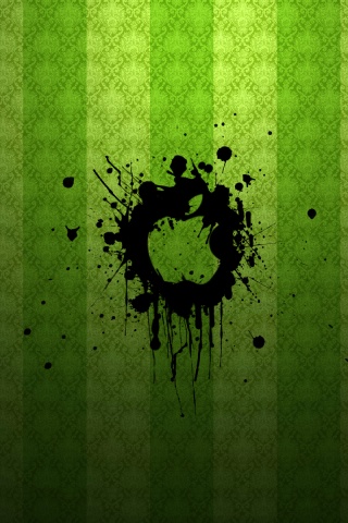 Логотип Apple на обоях обои