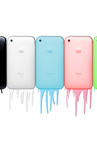 iPhone в разных цветах обои