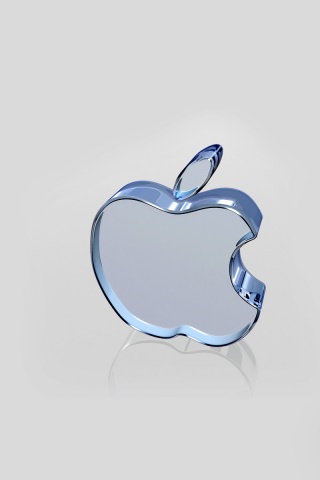 Стеклянный логотип Apple обои