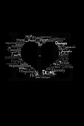 Слова о любви обои