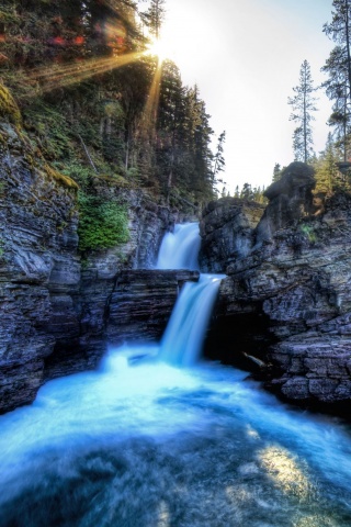 Горные водопады обои