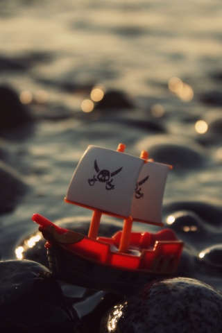 Пиратский корабль на мели обои