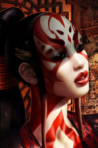 Девушка и богомол обои