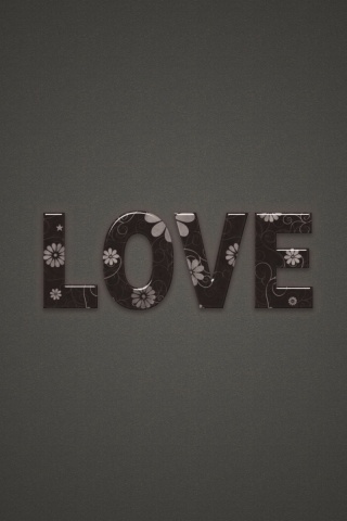 Любовь в минимализме обои