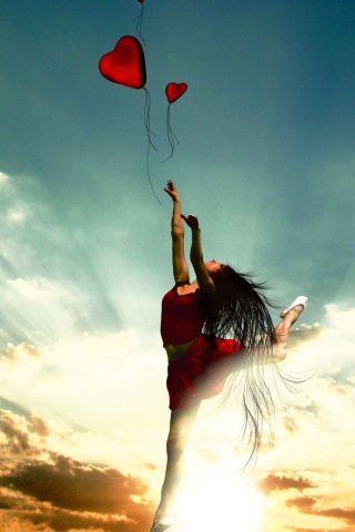 Отпускаяю сердце в небеса обои