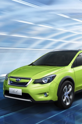 Субару в тоннеле обои