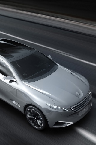 Концепт пежо на трассе обои