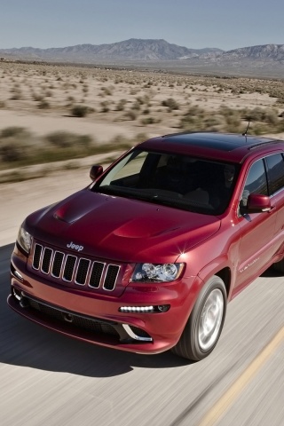 Красный Jeep обои