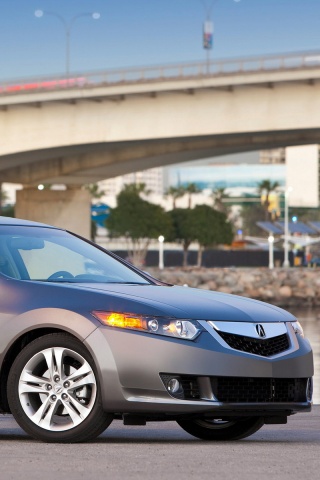 Acura на фоне моста обои