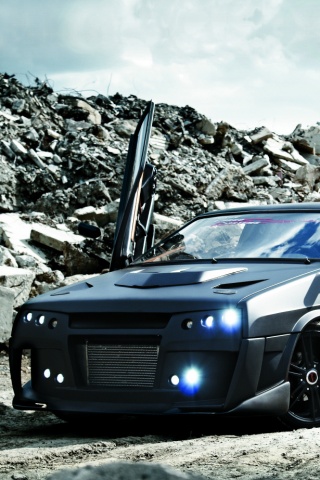 Тюнингованный ваз 21099 обои