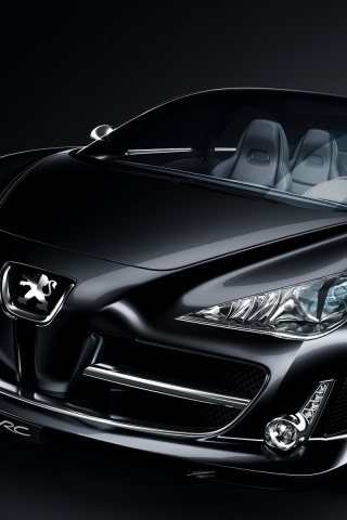 Чёрный Пежо обои