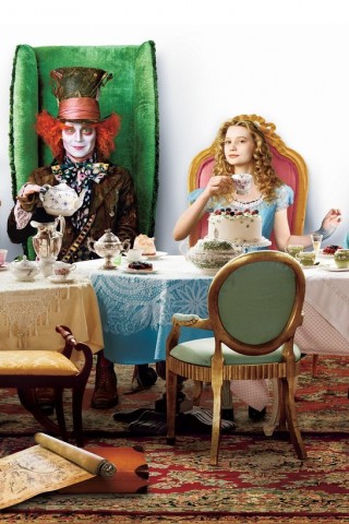 Чай в стране чудес обои