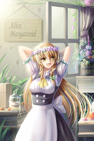 Анимешное утро обои