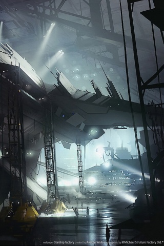 Сборка космического корабля обои