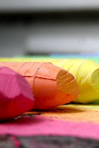 Цветные мелки обои