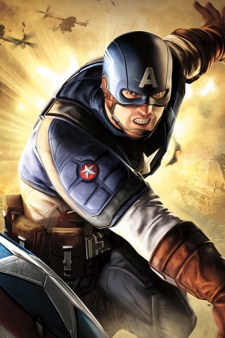 Капитан Америка обои