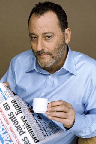 Жан рено пьет кофе обои