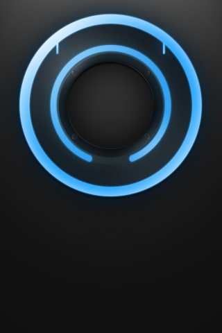 Диск из Tron на черном фоне обои