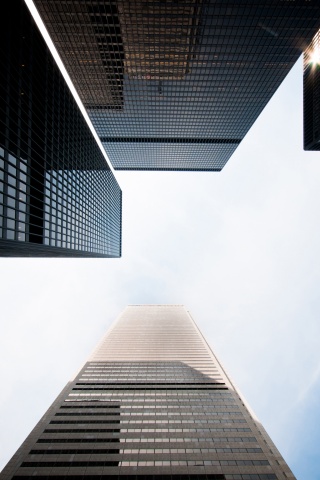 Небоскребы уходящие в облака обои