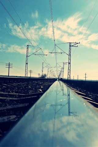 Фото вдоль железной дороги обои