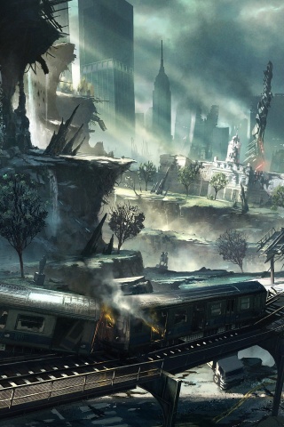 Развалины Нью-Йорка обои