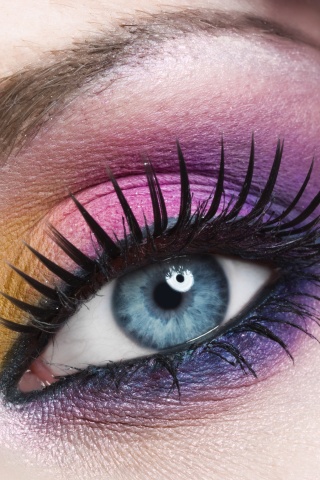 Макияж и цветок обои