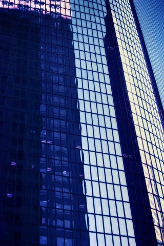Стеклянная стена небоскреба обои