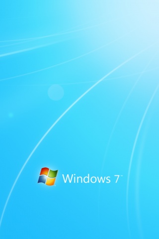 Голубые обои Windows 7 обои