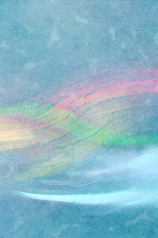 Радужные волны обои