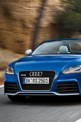 Кабриолет ауди: вид спереди обои