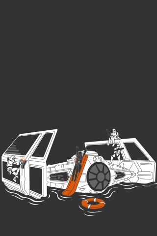 Истребитель империи в экстренной ситуации обои