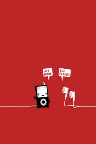 Плеер и наушники обои